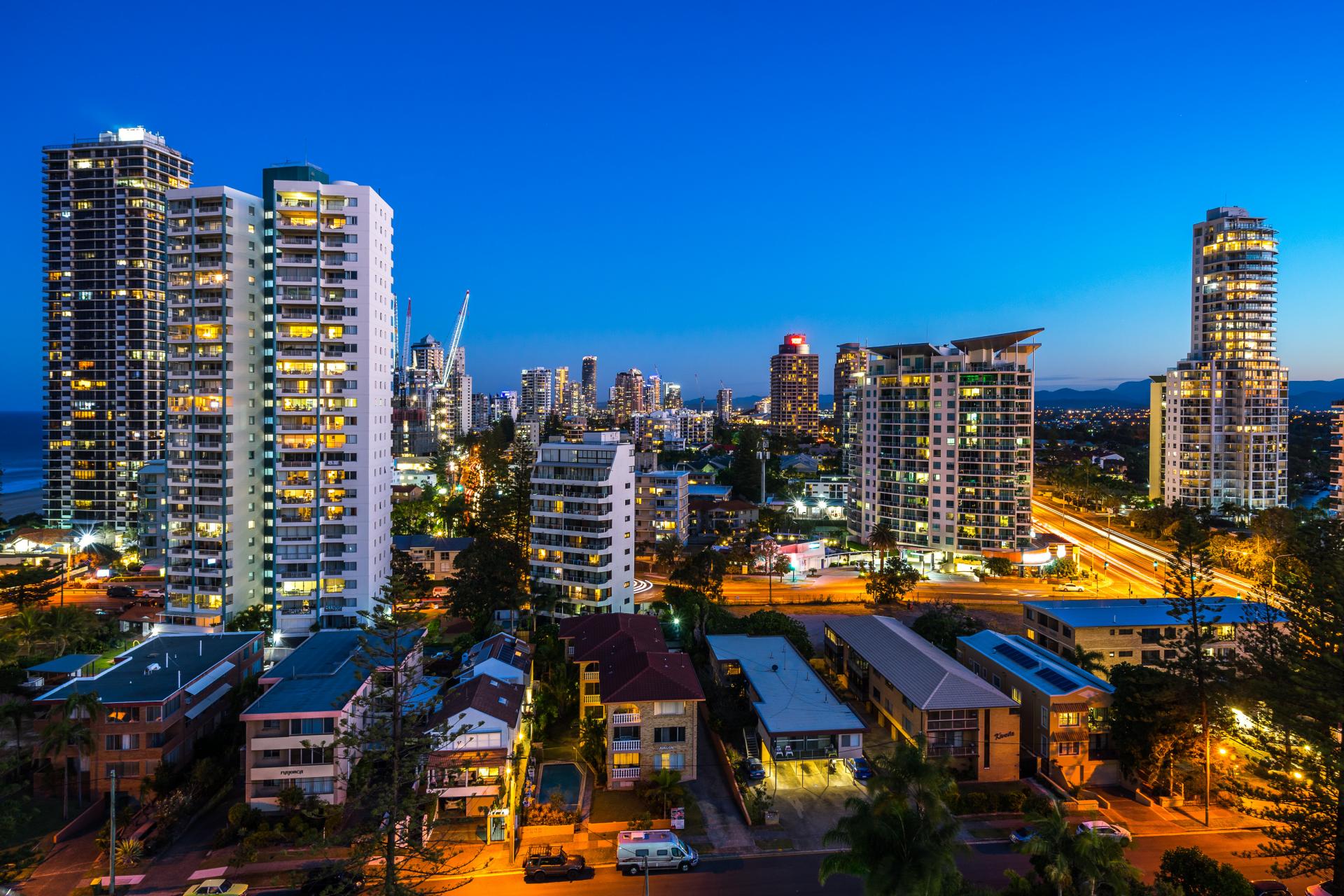 Skyline at night